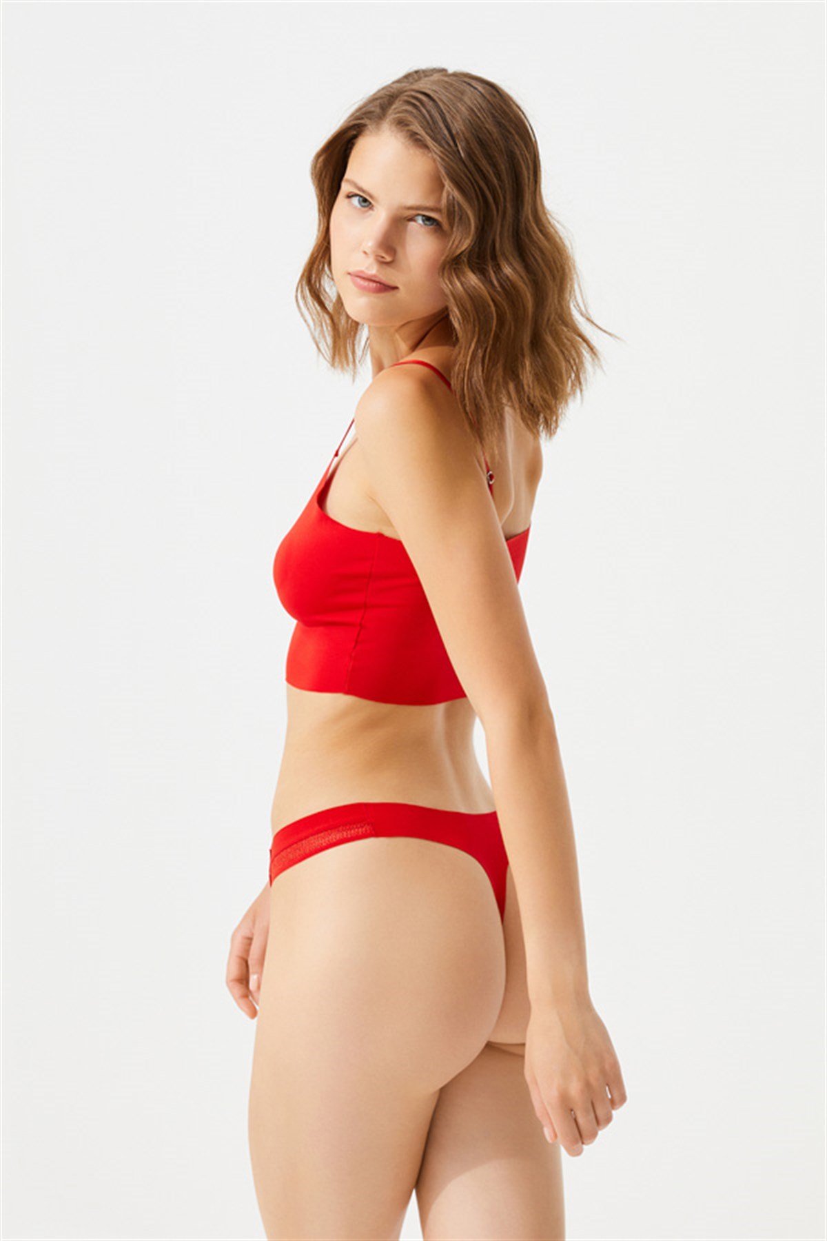 Lazer Kesim File Lastik Detaylı Kadın Tanga Külot 5li Paket