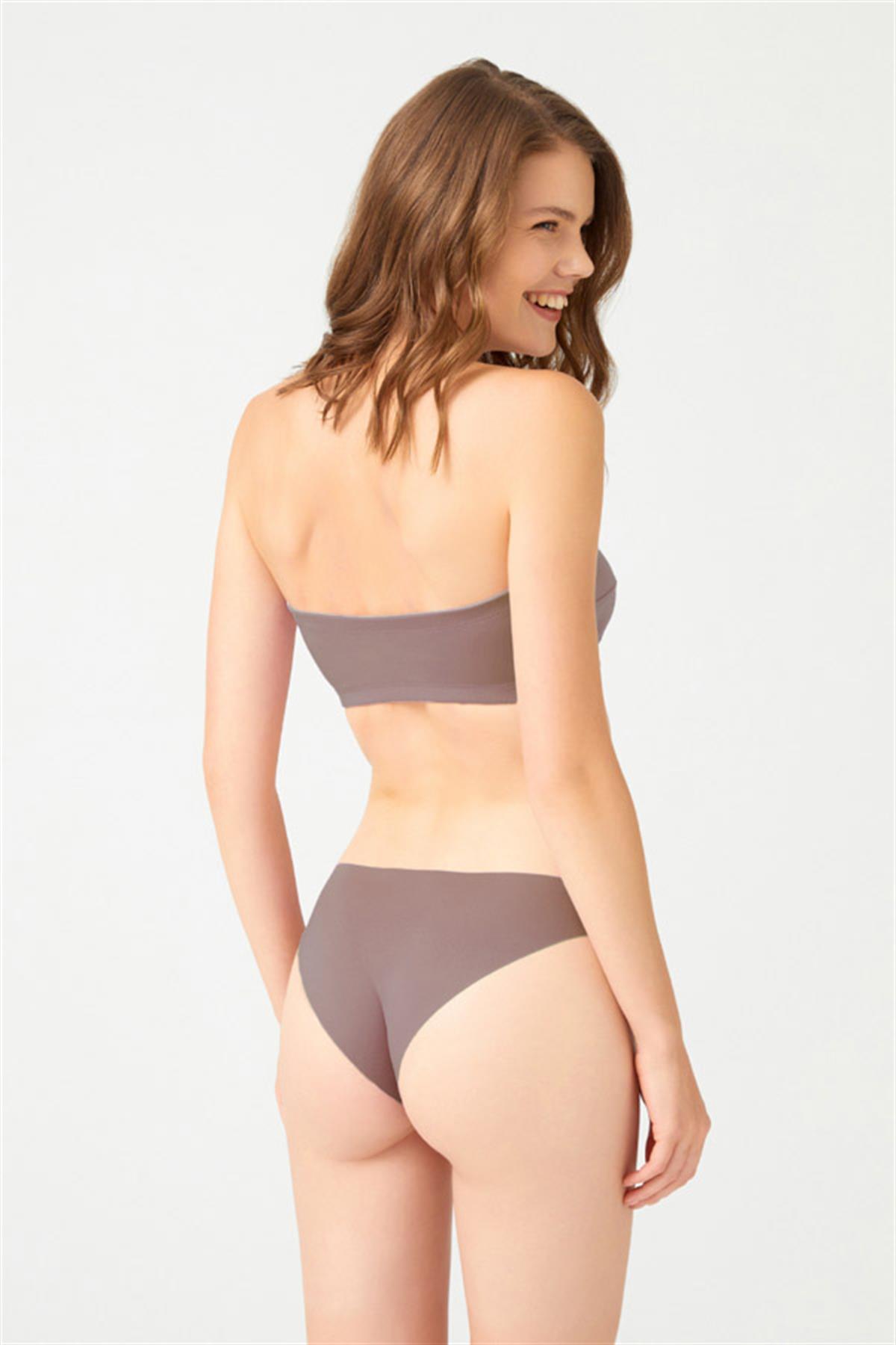 Lazer Kesim Kadın Bikini Külot 3lü Paket-3