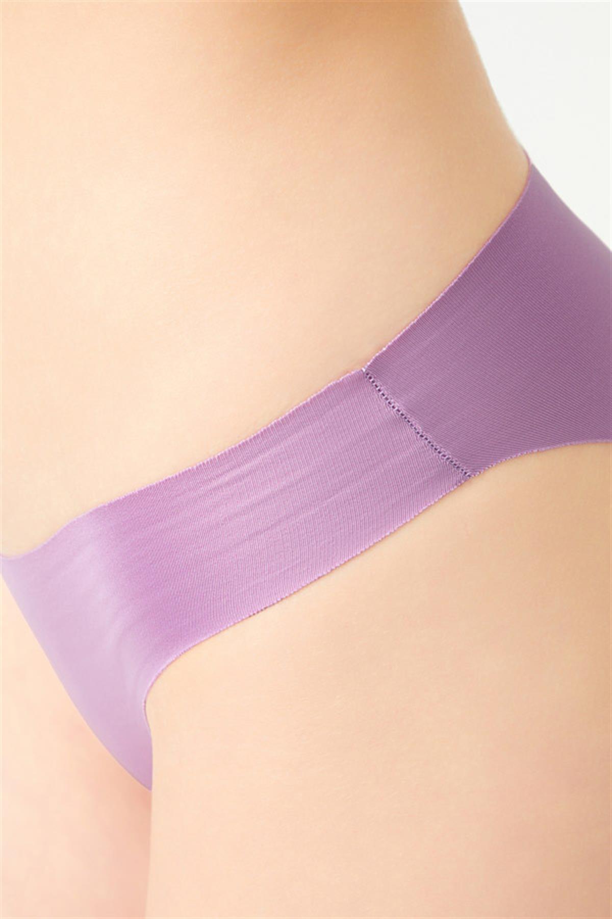 Lazer Kesim Kadın Bikini Külot 3lü Paket-1