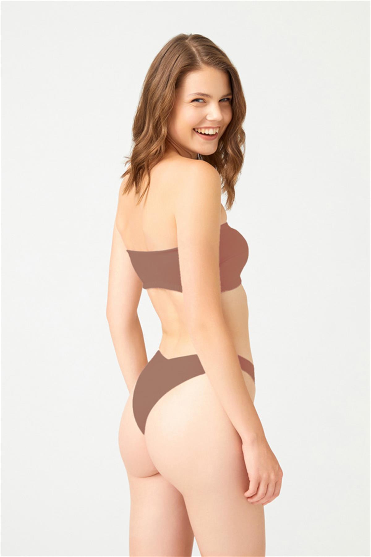 Lazer Kesim Kadın Brezilya Külot 3lü Paket-3