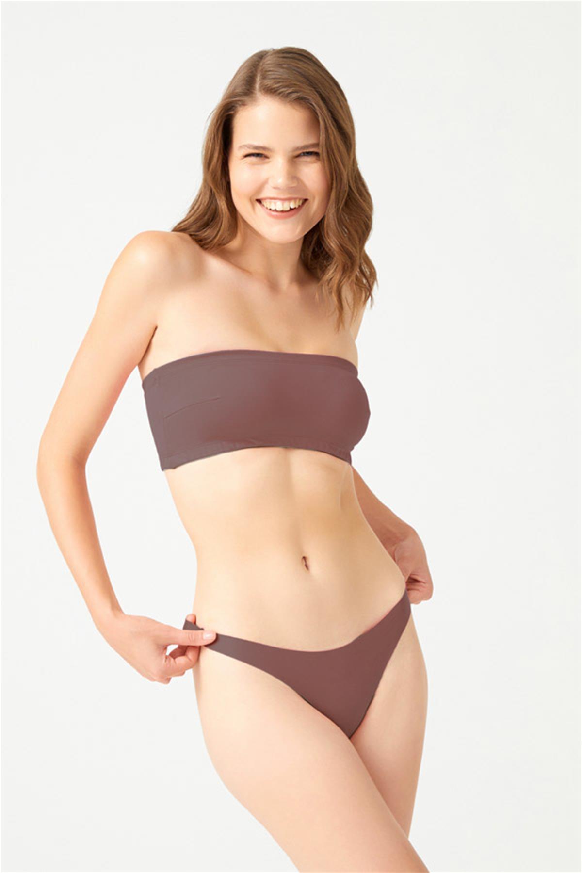 Lazer Kesim Kadın Tanga Külot 6lı Paket