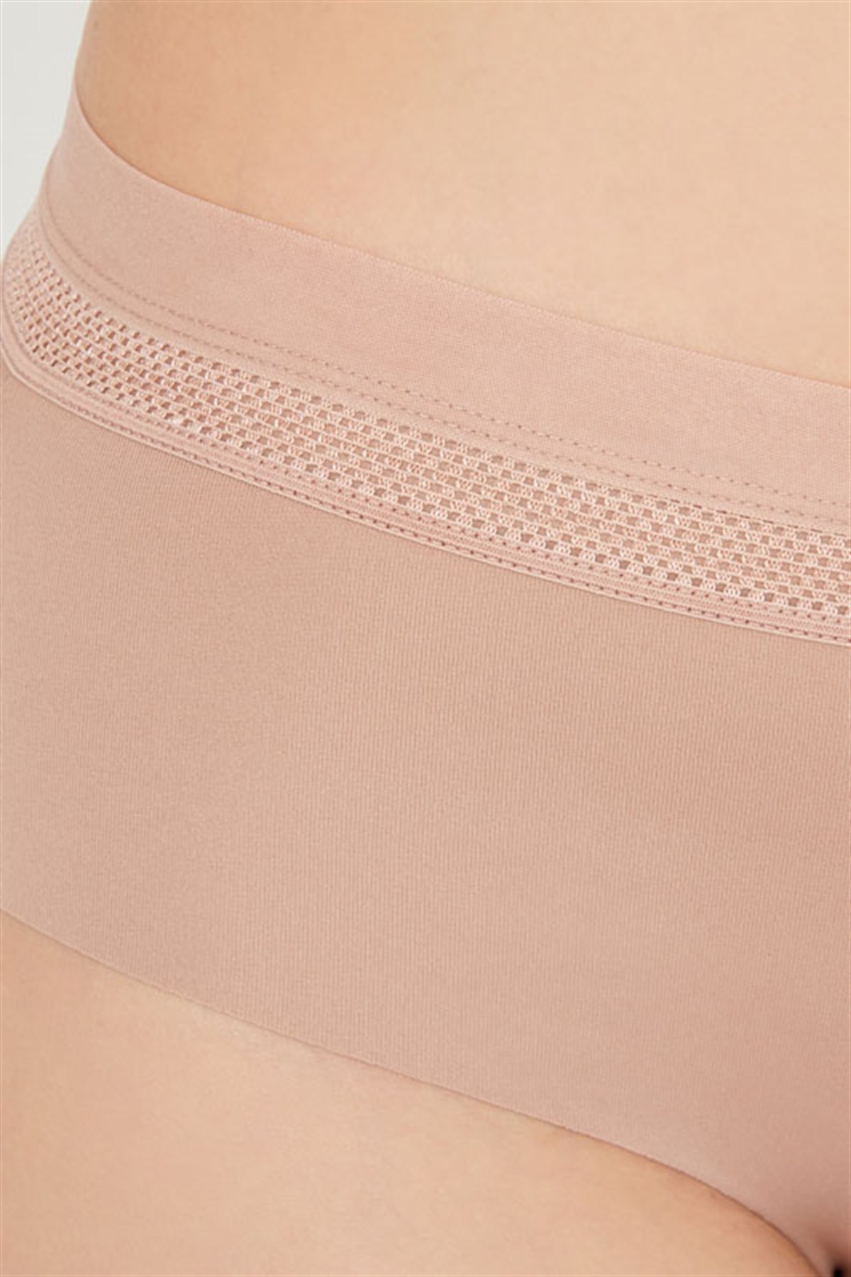 Lazer Kesim Lastik Detaylı Büyük Beden Bikini Külot 5li Paket-2