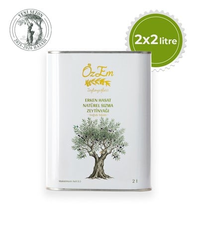 Özem Erken Hasat Natürel Sızma Zeytinyağı 2*2 litre