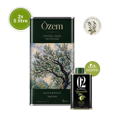 Özem Olgun Hasat Natürel Sızma Zeytinyağı 2*5 L İndirimli