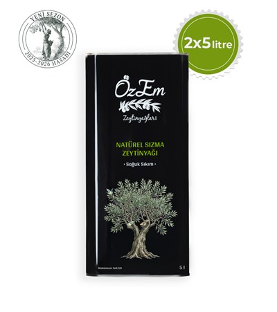 Özem Olgun Hasat Natürel Sızma Zeytinyağı 2*5 L İndirimli