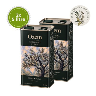 Özem Olgun Hasat Natürel Sızma Zeytinyağı 2*5 L İndirimli