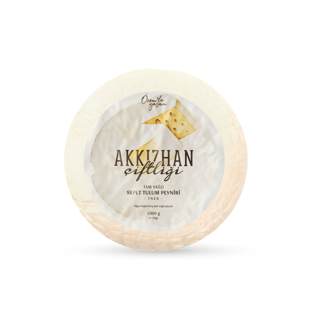 Akkızhan Çiftliği İnek Sepet Tulum Peyniri 1000 gr