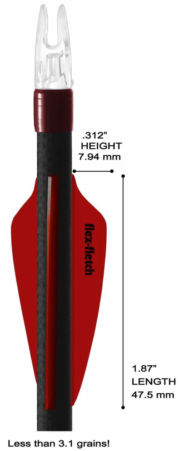 Flex Fletch Plastik Tüy FFP-187 Shield 1.87