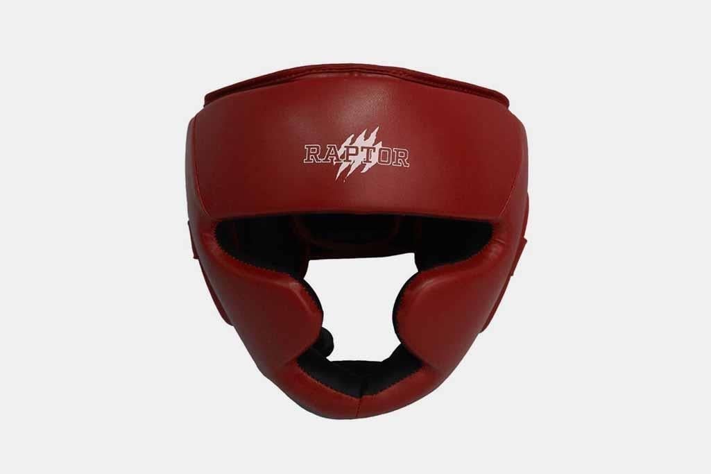 Raptor Açık Kask Kickboks Kafa Koruyucu HG Kırmızı