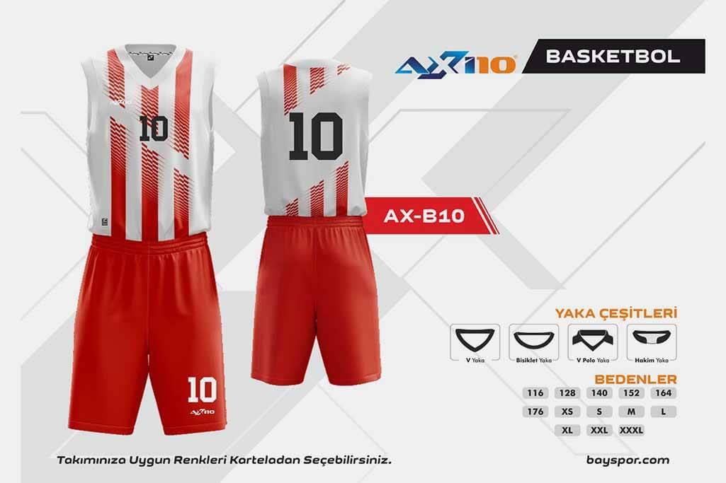 Axi10 AX-B10 Dijital Basketbol Forma Takımı - Konforlu Tasarım ve Hareket Özgürlüğü ile Optimum Oyun Performansı