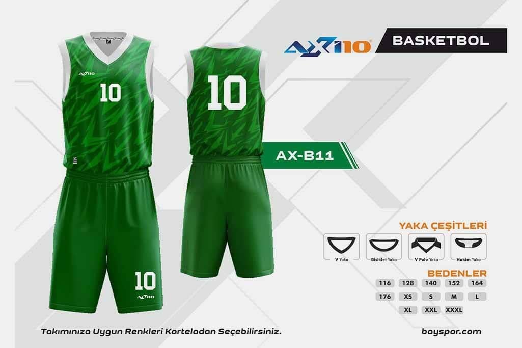 Axi10 AX-B11 Dijital Basketbol Forma Takımı - Konforlu Tasarım ve Hareket Özgürlüğü ile Optimum Oyun Performansı