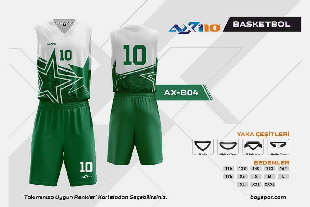 Axi10 AX-B04 Dijital Basketbol Forma Takımı - Konforlu Tasarım ve Hareket Özgürlüğü ile Optimum Oyun Performansı