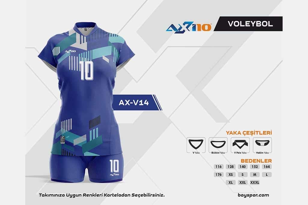 Axi10 AXV-14 Dijital Voleybol Forması - Yüksek Kaliteli Malzeme ve Konforlu Tasarım ile Optimum Oyun Performansı