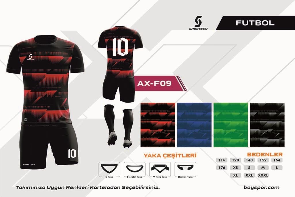 SPORTECH  AX-F09 Dijital Futbol Forma Takımı
