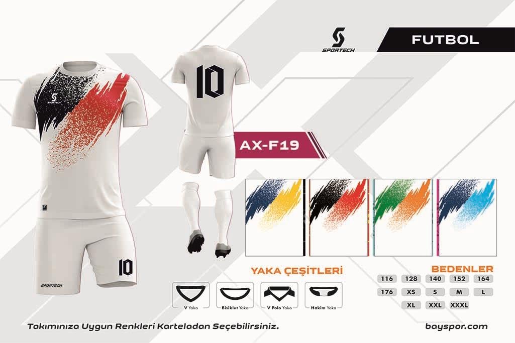SPORTECH  AX-F19 Dijital Futbol Forma Takımı