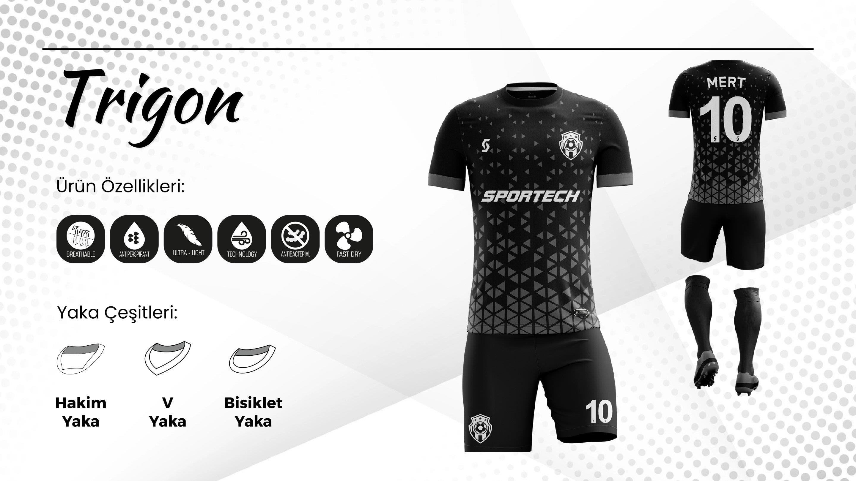 SPORTECH Trigon Dijital Futbol Forma Takımı