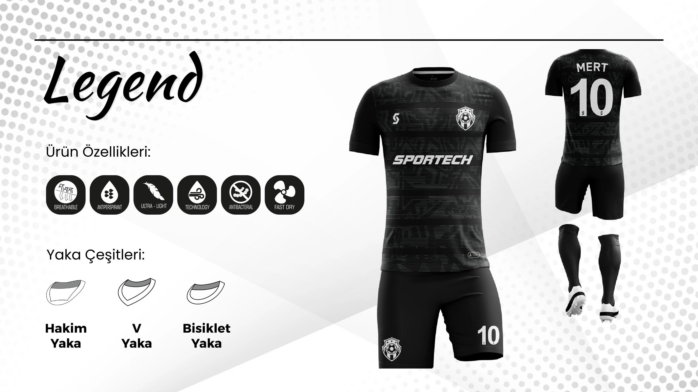 SPORTECH legend Dijital Futbol Forma Takımı