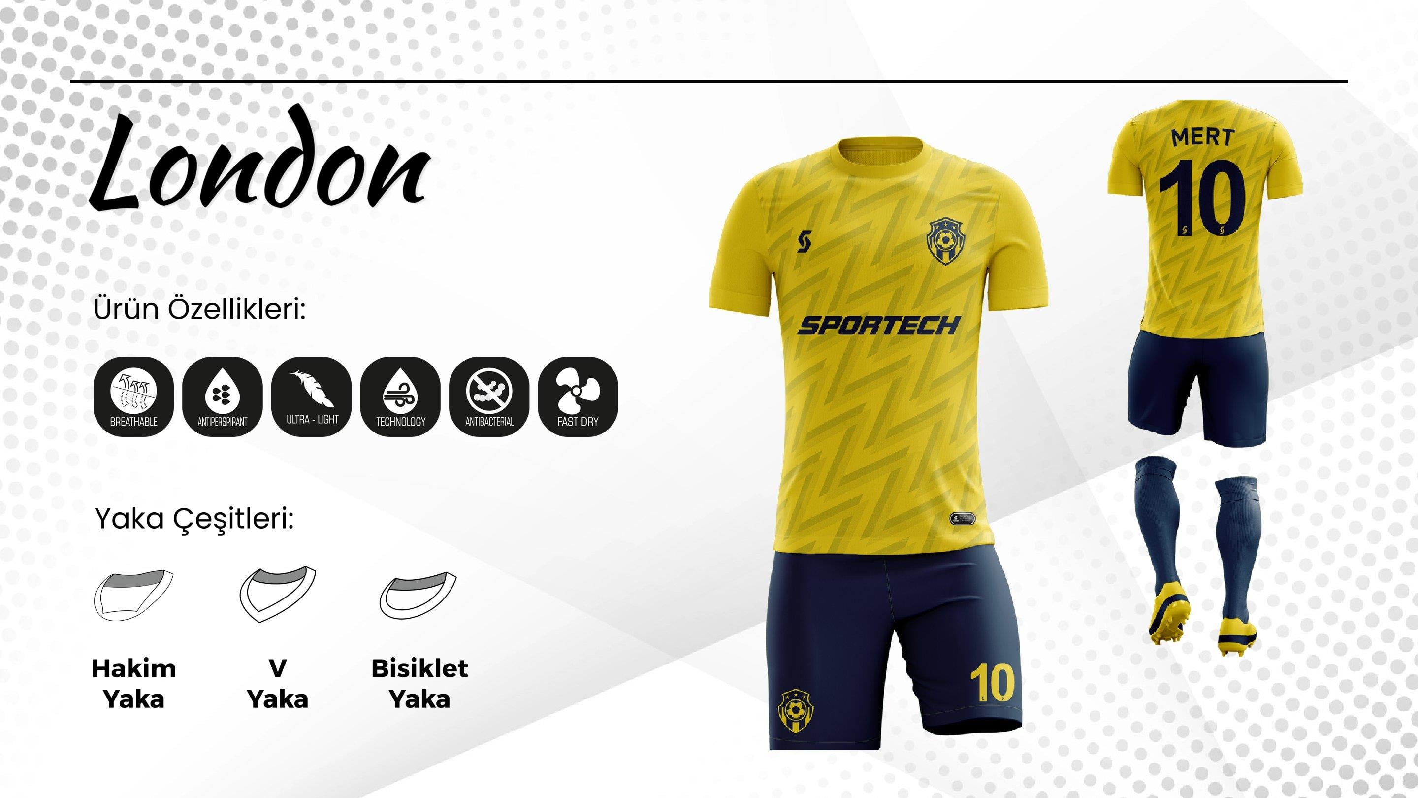 SPORTECH LNDN Dijital Futbol Forma Takımı