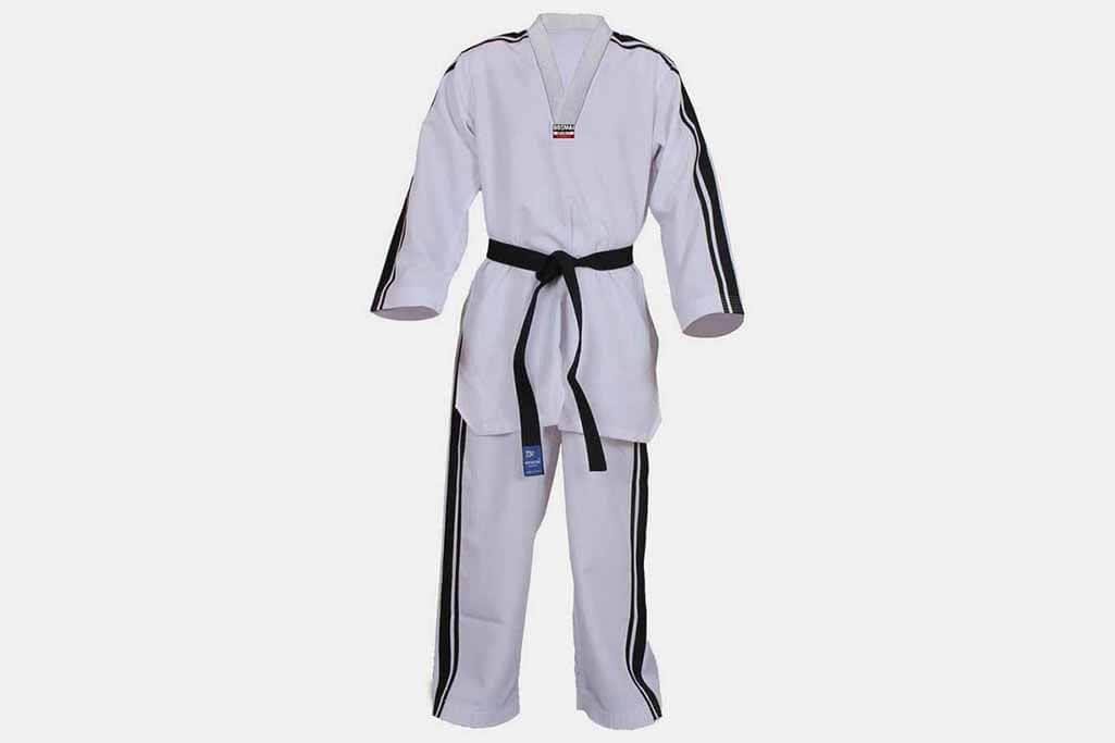 Dosmai TE040 Beyaz Yaka Teakwondo Elbisesi