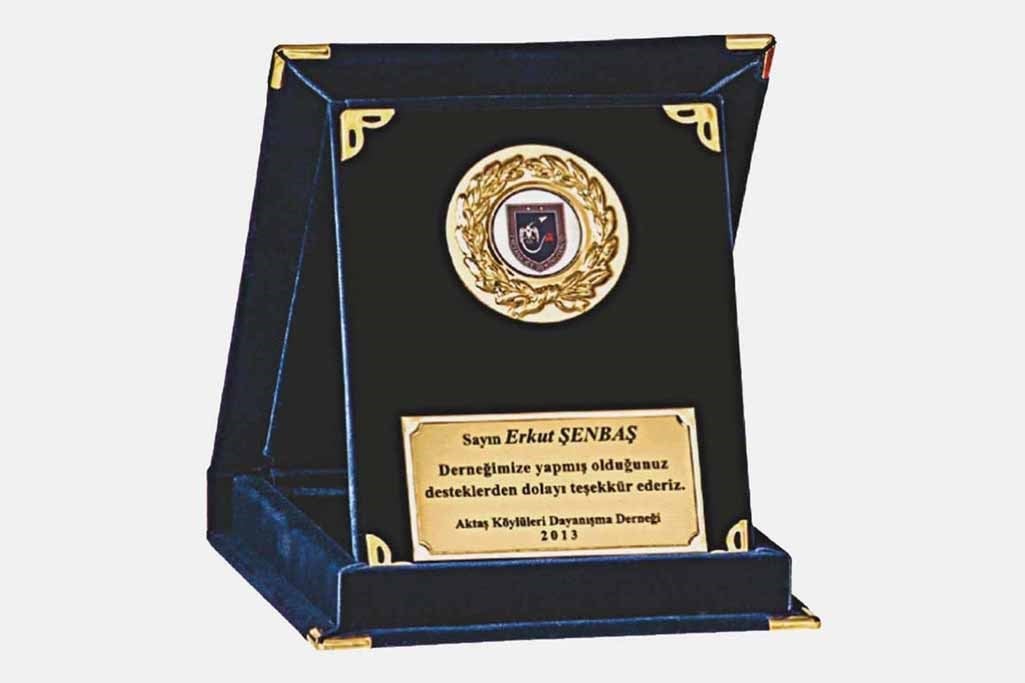 Bayspor M250 9 X 12cm Kadife  Plaket