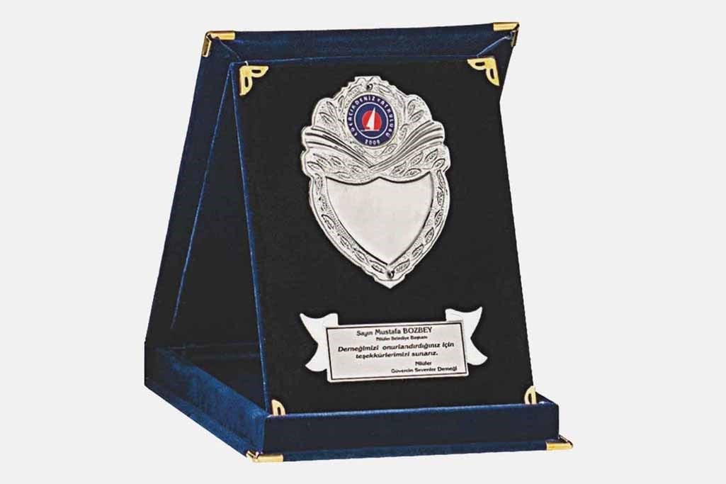 Bayspor M255 12 X 16cm Kadife  Plaket