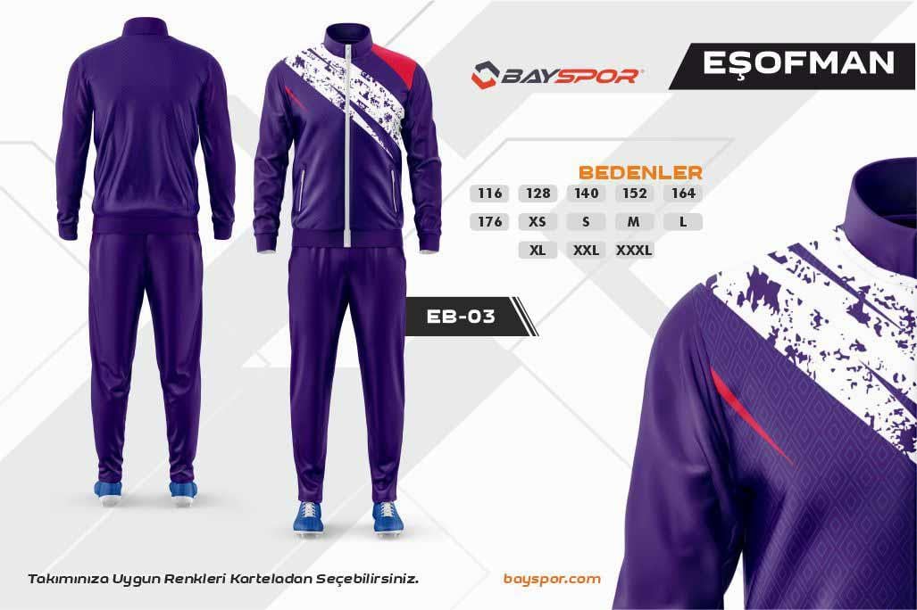 Sportech EB-03 Dijital Baskılı Kamp Eşofman Takımı