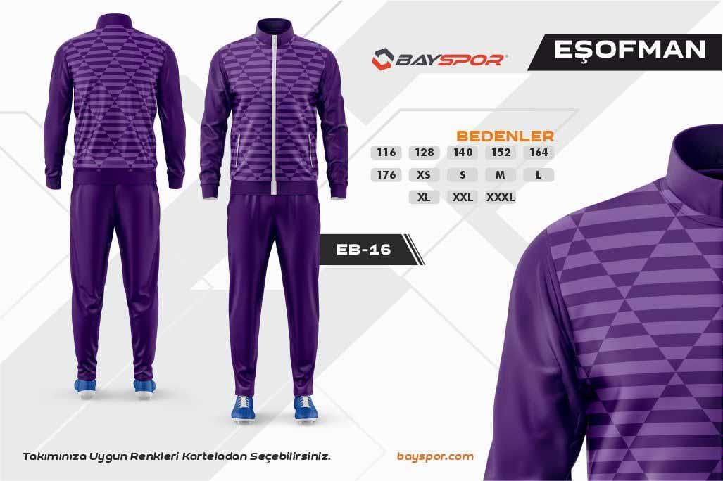Sportech EB-16 Dijital Baskılı Kamp Eşofman Takımı