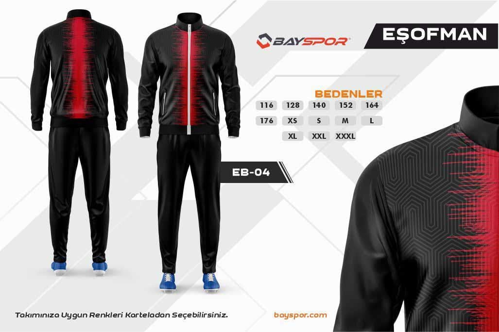 Sportech EB-04 Dijital Baskılı Kamp Eşofman Takımı