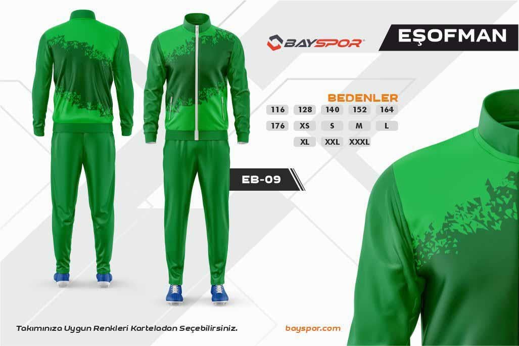 Sportech EB-09 Dijital Baskılı Kamp Eşofman Takımı