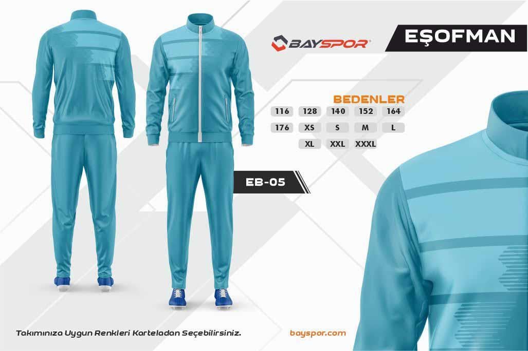 Sportech EB-05 Dijital Baskılı Kamp Eşofman Takımı