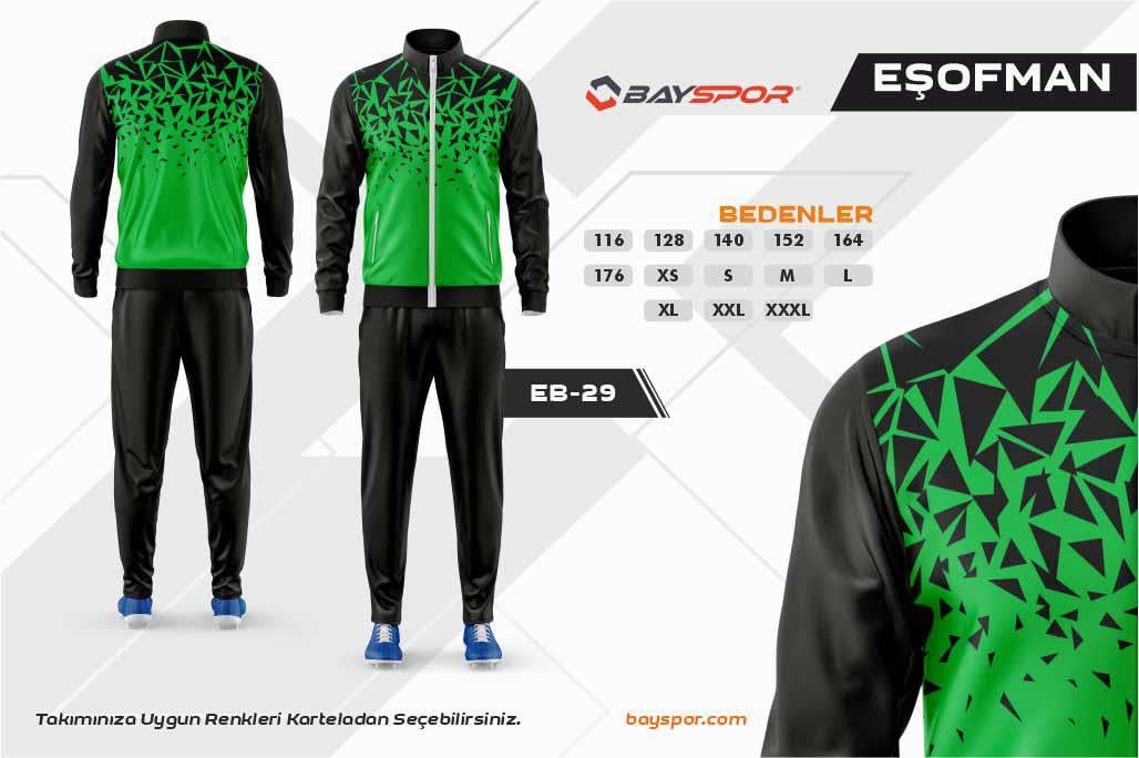 Sportech EB-29 Dijital Baskılı Kamp Eşofman Takımı