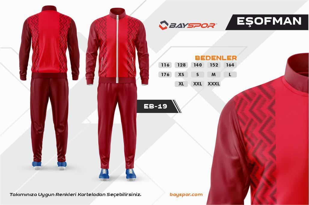 Sportech EB-19 Dijital Baskılı Kamp Eşofman Takımı