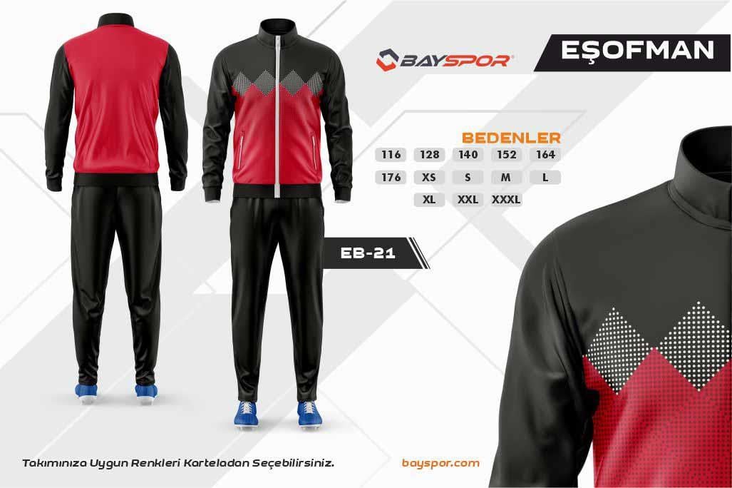 Sportech EB-21 Dijital Baskılı Kamp Eşofman Takımı