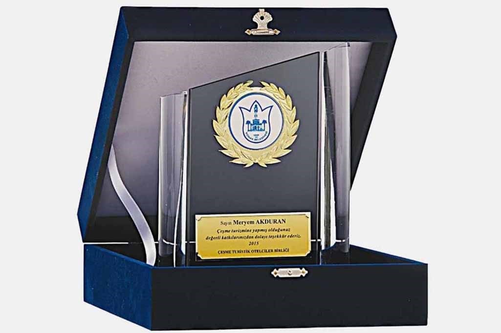 Bayspor M160 Kadife Kutulu Kristal Plaket 23 cm