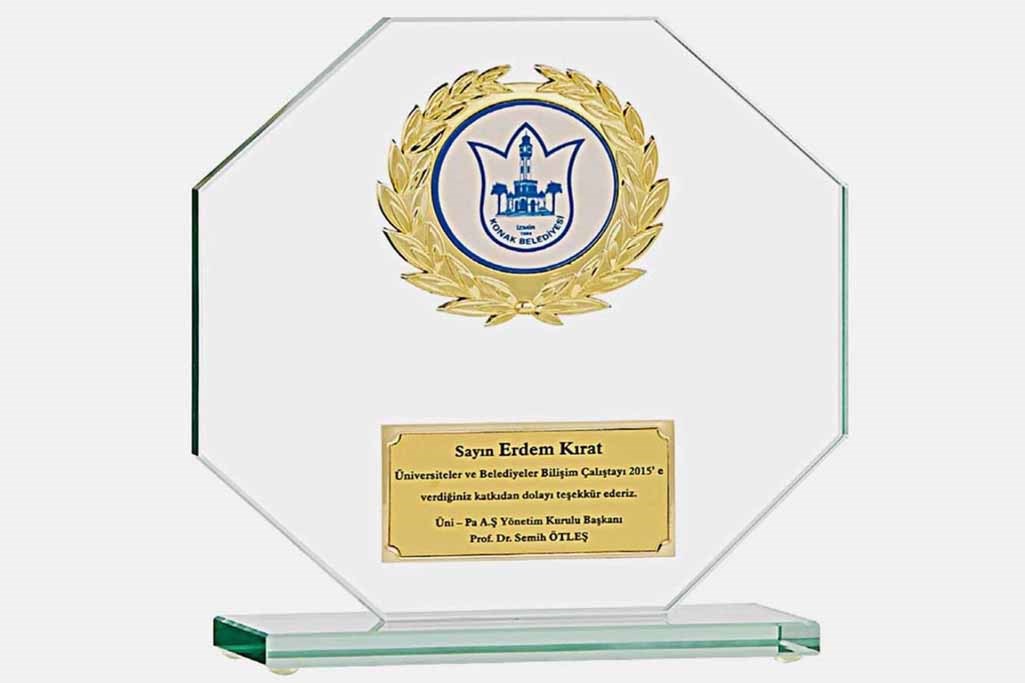 Bayspor M195 Kristal Plaket 18 cm