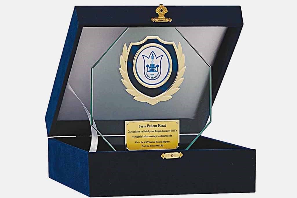 Bayspor M206 Kadife Kutulu Kristal Plaket 18 cm