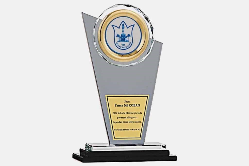 Bayspor M23 Kristal Plaket 23 cm