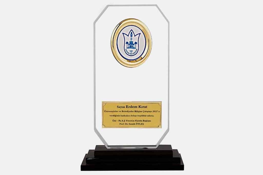Bayspor M87 Kristal Plaket 23 cm