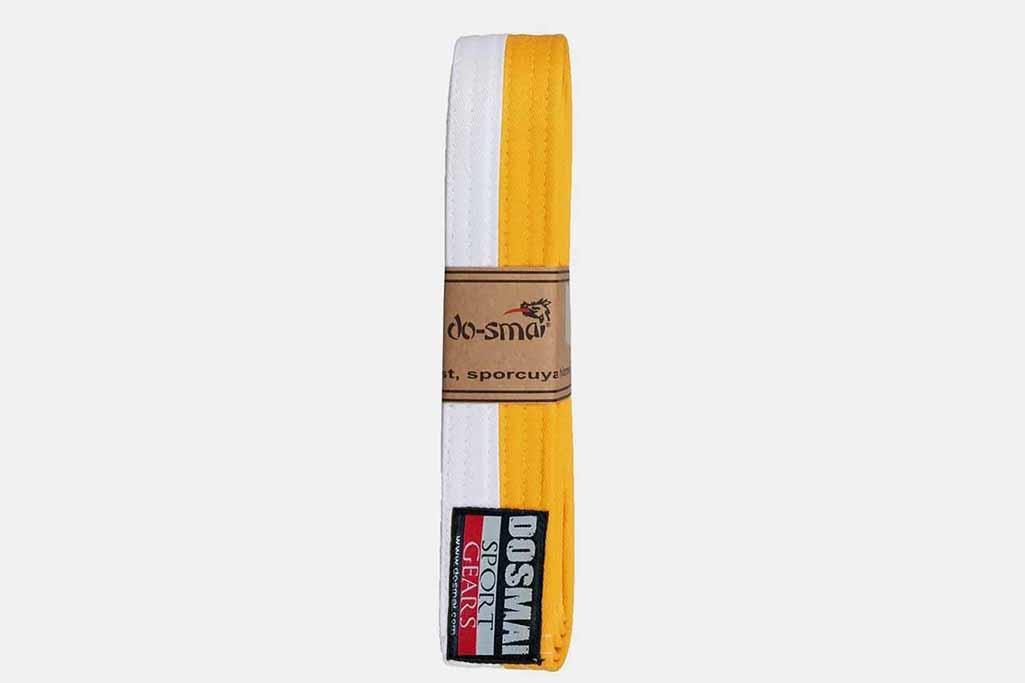 Dosmai TK246 Çift Dolama Sarı-Beyaz Kuşak