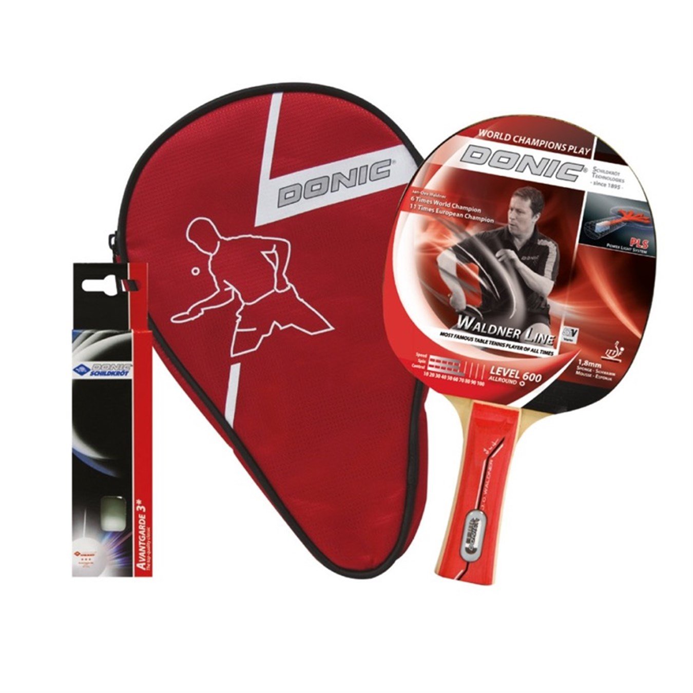 Donic Schildkröt Waldner Line Level 600 Tekli Set