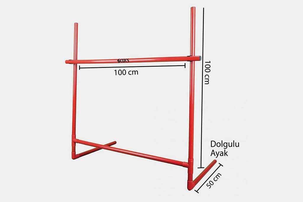 Çeşitli Antrenmanlar İçin Uyumlu: Scucs Ayarlanabilir Atletizm Engeli 10-100 cm