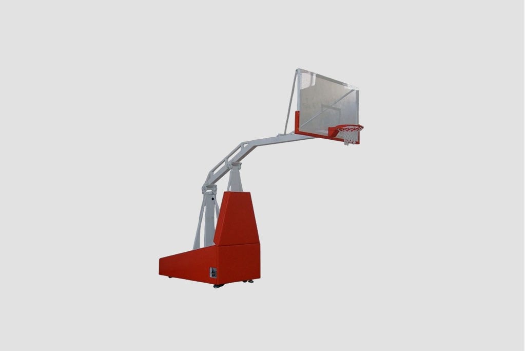 Bayspor BSE 161 Basketbol Potası Profesyonel NBA.Tip Portatif Katlanmaz 15 mm. Cam Panya Hidrolik Çemberli 245 cm. Projeksiyonlu