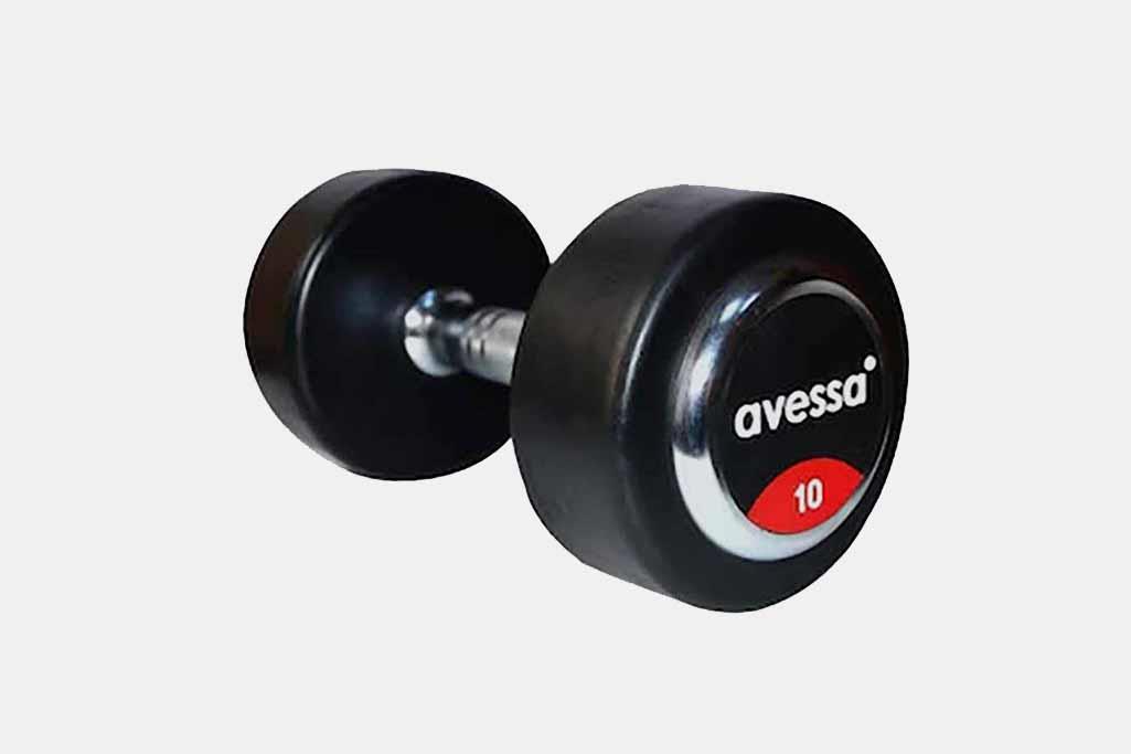 Çeşitli Egzersiz Seçenekleriyle: Avessa Kauçuk Kaplı Olimpik Dambıl 10 KG