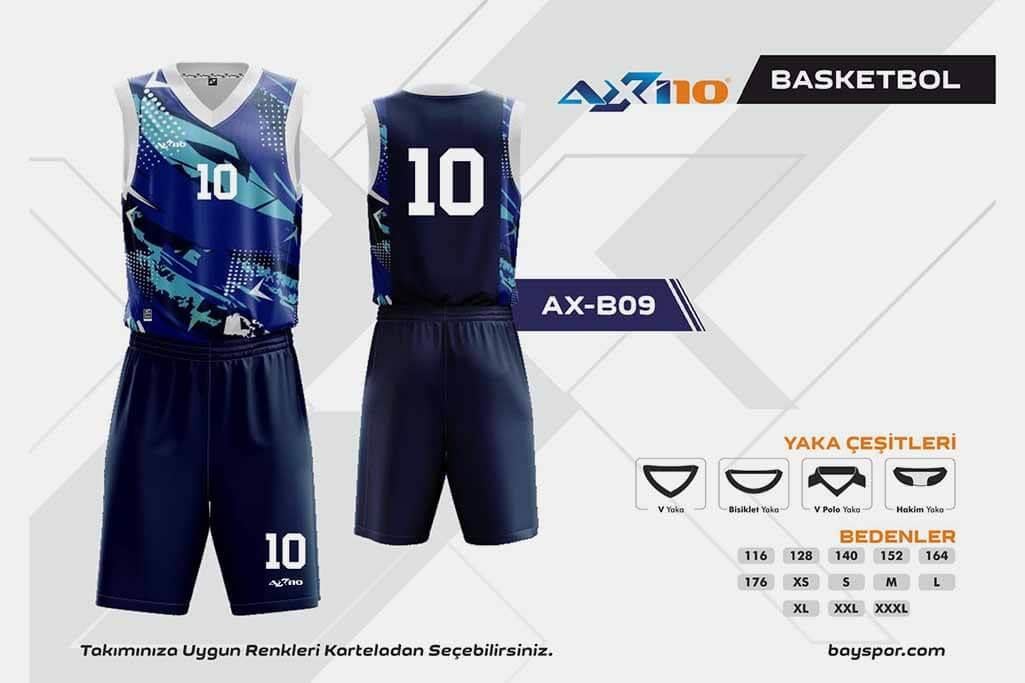 Axi10 AX-B09 Dijital Basketbol Forma Takımı - Konforlu Tasarım ve Hareket Özgürlüğü ile Optimum Oyun Performansı