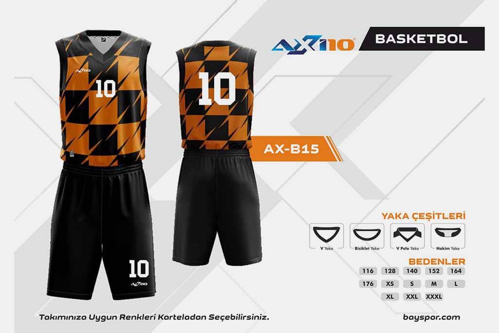 Axi10 AX-B15 Dijital Basketbol Forma Takımı - Konforlu Tasarım ve Hareket Özgürlüğü ile Optimum Oyun Performansı
