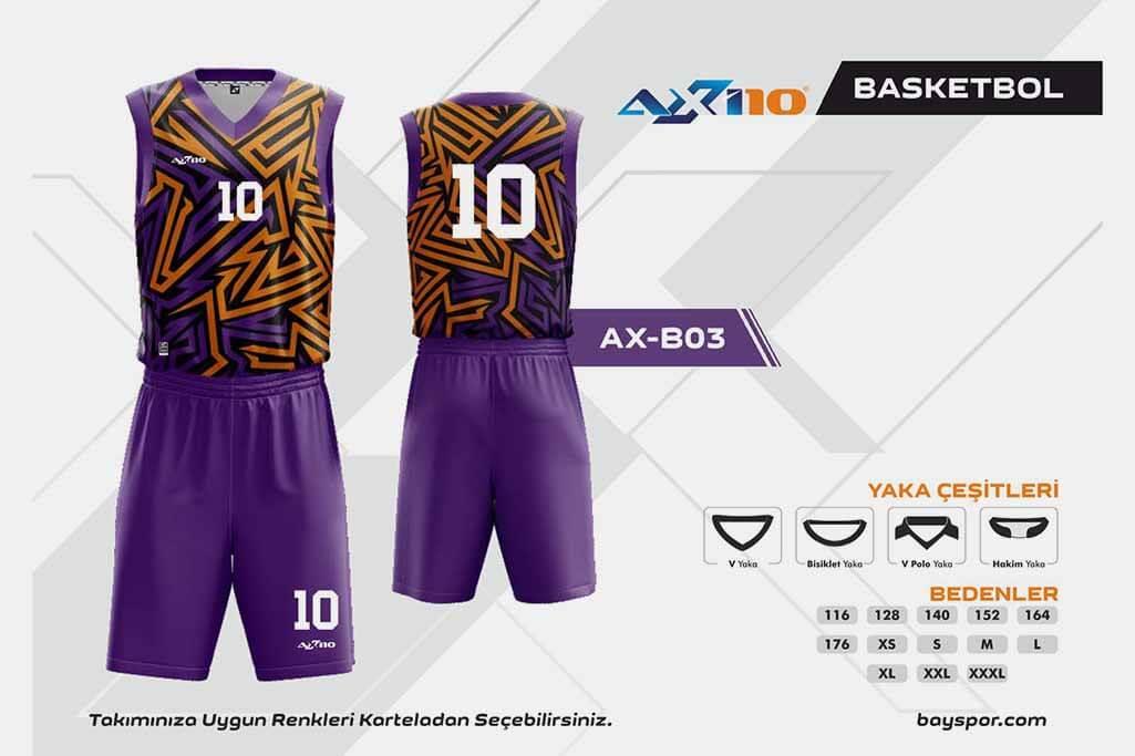 Axi10 AX-B03 Dijital Basketbol Forma Takımı - Konforlu Tasarım ve Hareket Özgürlüğü ile Optimum Oyun Performansı