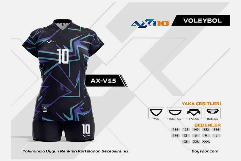 Axi10 AXV-15 Dijital Voleybol Forması - Yüksek Kaliteli Malzeme ve Konforlu Tasarım ile Optimum Oyun Performansı