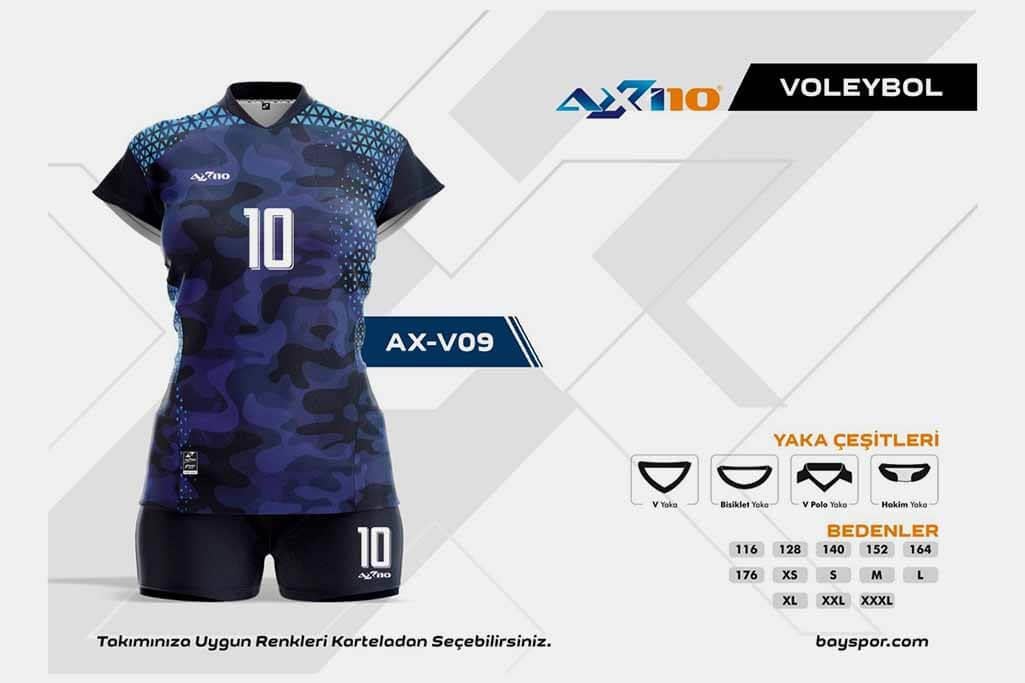 Axi10 AXV-09 Dijital Voleybol Forması - Yüksek Kaliteli Malzeme ve Konforlu Tasarım ile Optimum Oyun Performansı