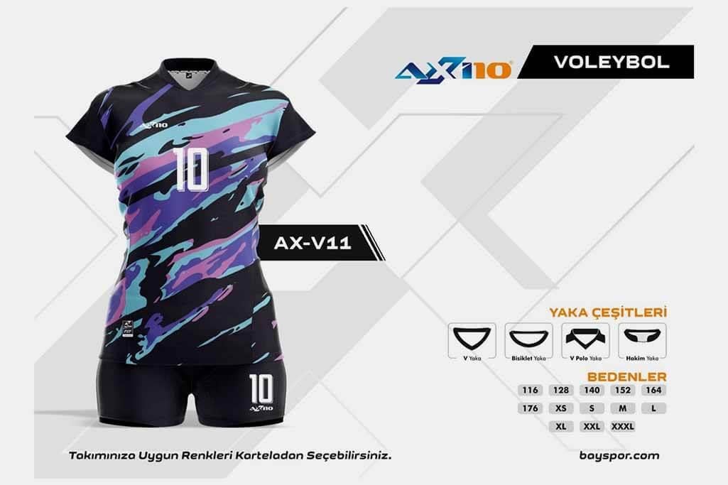 Axi10 AXV-11 Dijital Voleybol Forması - Yüksek Kaliteli Malzeme ve Konforlu Tasarım ile Optimum Oyun Performansı