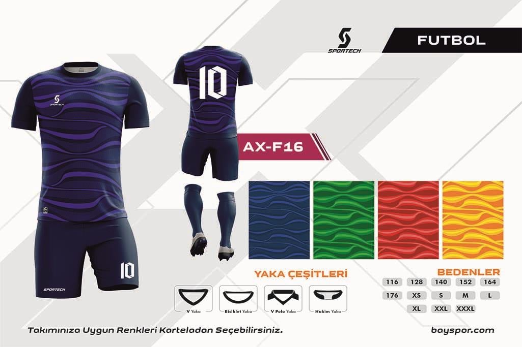 SPORTECH  AX-F16 Dijital Futbol Forma Takımı
